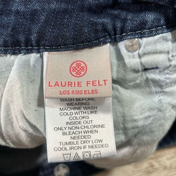 Women’s Lauren Felt Classic Weekender Crop distressed jeans size 12 - Picture 6 of 10
